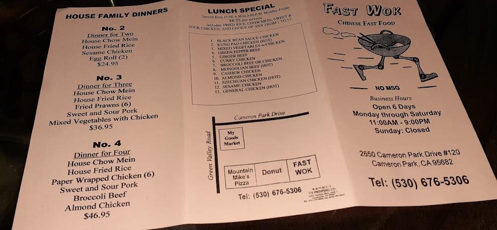 Fast Wok Menu image 2